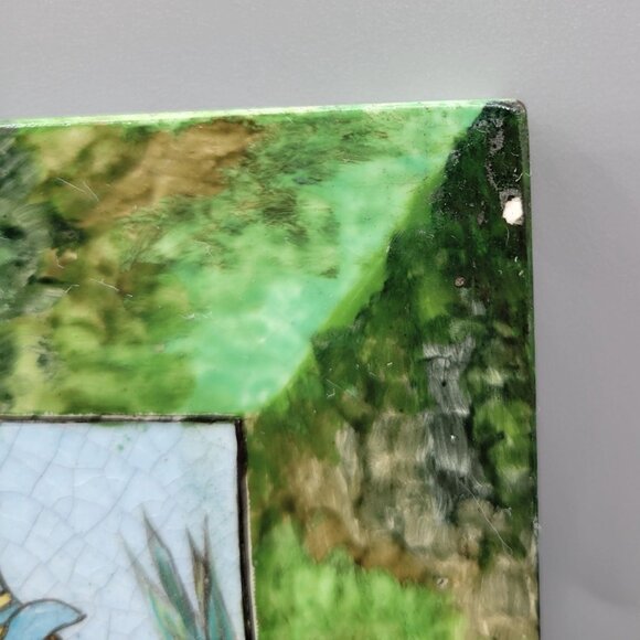 Antique Mintons China Works Tile The First Quadrille at Almacks London Regency - Picture 11 of 15